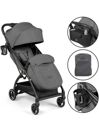 Poussette Ickle Bubba Aries Prime pliage auto, chauffe-pieds, porte-gobelet, sac transport