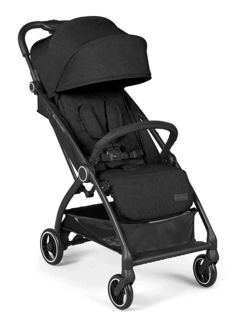 Poussette Ickle Bubba Aries Prime pliage auto, chauffe-pieds, porte-gobelet, sac transport Noir - Kiabi