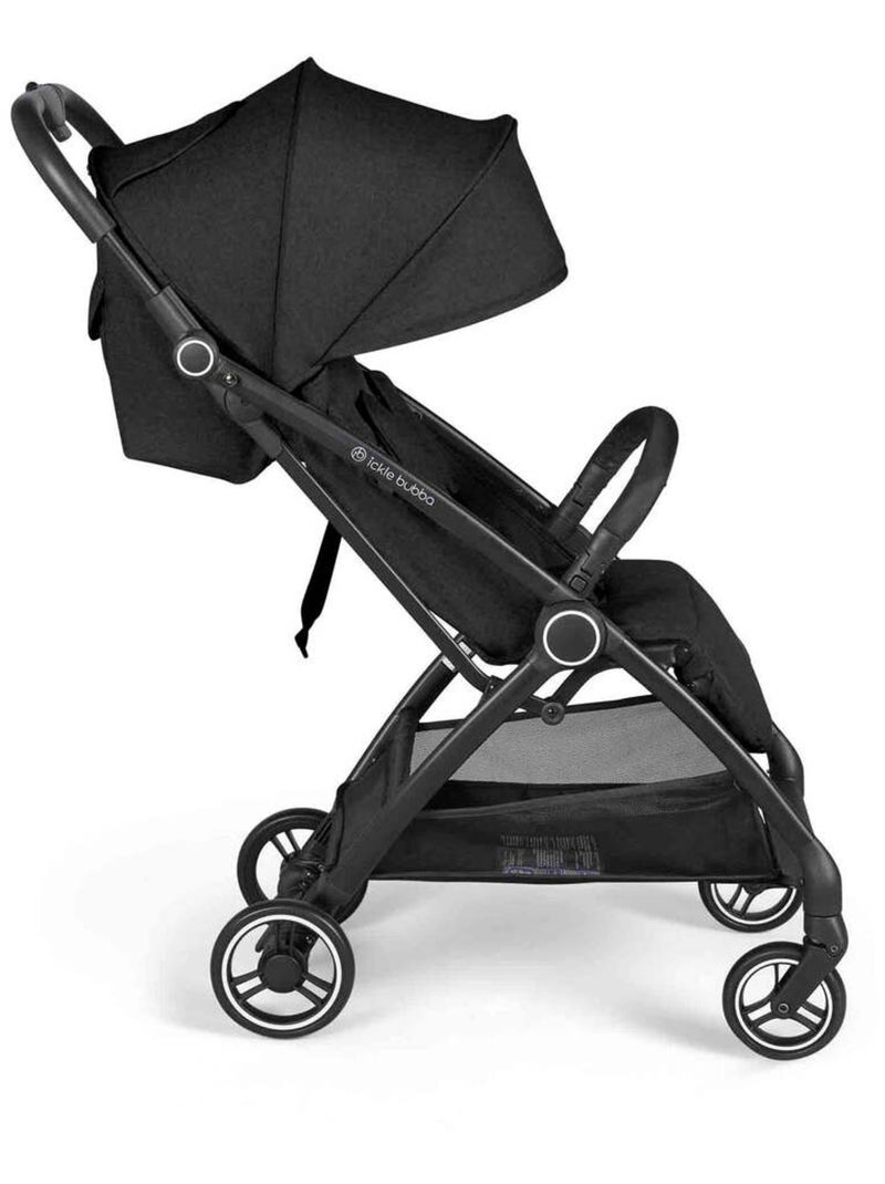 Poussette Ickle Bubba Aries Prime pliage auto, chauffe-pieds, porte-gobelet, sac transport Noir - Kiabi