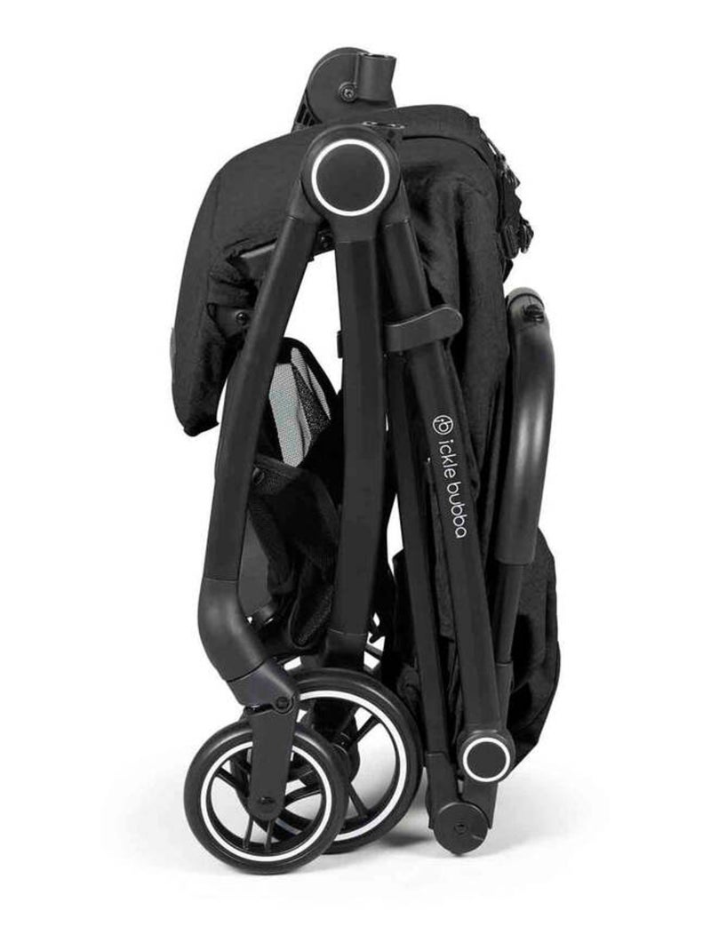 Poussette Ickle Bubba Aries Prime pliage auto, chauffe-pieds, porte-gobelet, sac transport Noir - Kiabi