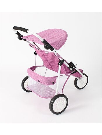 Poussette Jogger 3 roues pour poupées jumelles