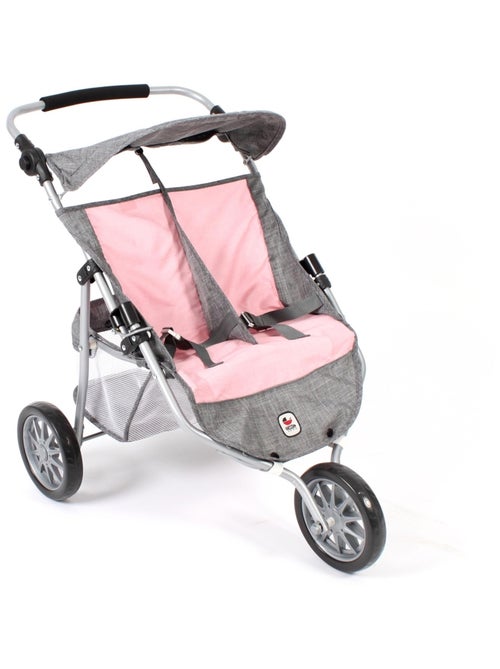 Poussette Jogger pour poupées jumelles - Coloris 15 - Kiabi Poussette Jogger pour poupées jumelles - Coloris 15 - Kiabi
