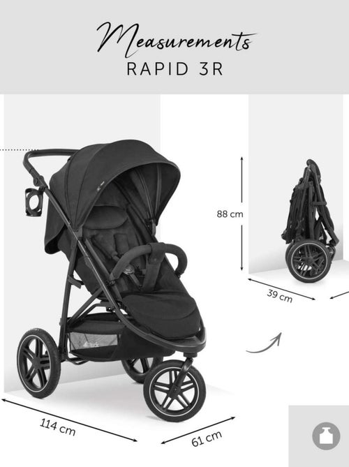 Poussette Jogger Rapid 3R - Kiabi Poussette Jogger Rapid 3R - Kiabi