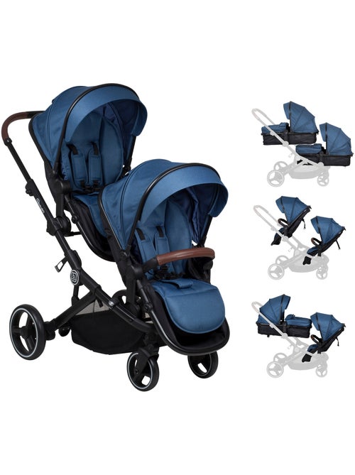 Poussette jumeaux 2-en-1 Twinner, également adaptée comme poussette pour frères et sœurs – babyGo - Kiabi Poussette jumeaux 2-en-1 Twinner, également adaptée comme poussette pour frères et sœurs – babyGo - Kiabi