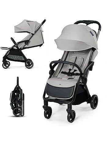 Poussette Kinderkraft APINO avec Pliage Automatique, Dossier Allongeable et Roues Increvables