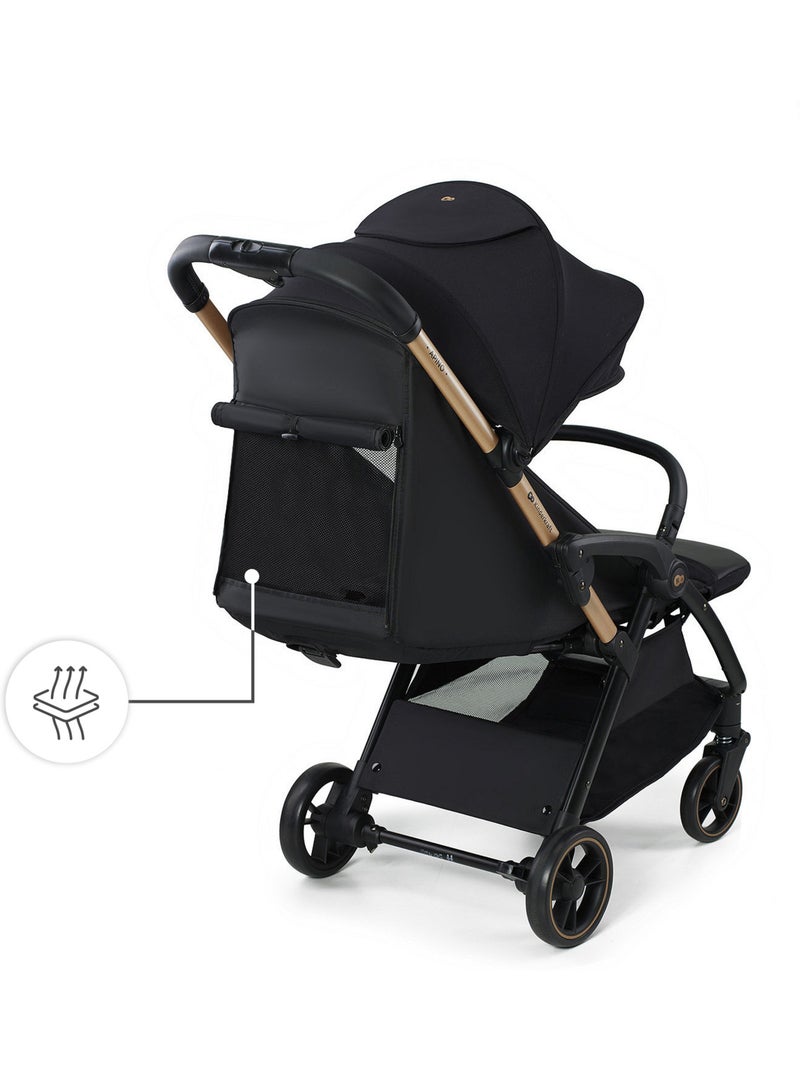 Poussette Kinderkraft APINO avec Pliage Automatique, Dossier Allongeable et Roues Increvables Noir - Kiabi
