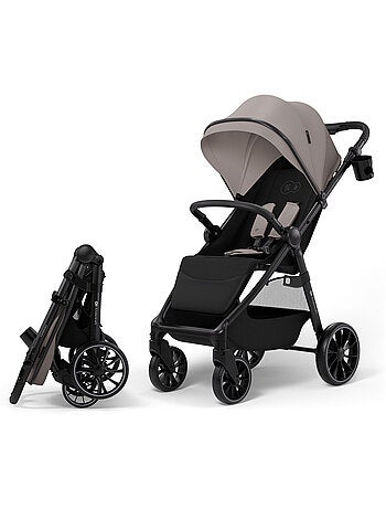 Poussette Kinderkraft GRANDE 2, siège spacieux, position allongée, CLICK&FOLD, roues EVA, 22 kg