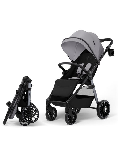 Poussette Kinderkraft GRANDE 2, siège spacieux, position allongée, CLICK&FOLD, roues EVA, 22 kg - Kiabi Poussette Kinderkraft GRANDE 2, siège spacieux, position allongée, CLICK&FOLD, roues EVA, 22 kg - Kiabi