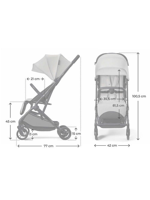 Poussette Kinderkraft INDY 3 Légère et Compacte avec Pliage d’Une Main, Roues TPR et Sangle - Kiabi Poussette Kinderkraft INDY 3 Légère et Compacte avec Pliage d’Une Main, Roues TPR et Sangle - Kiabi