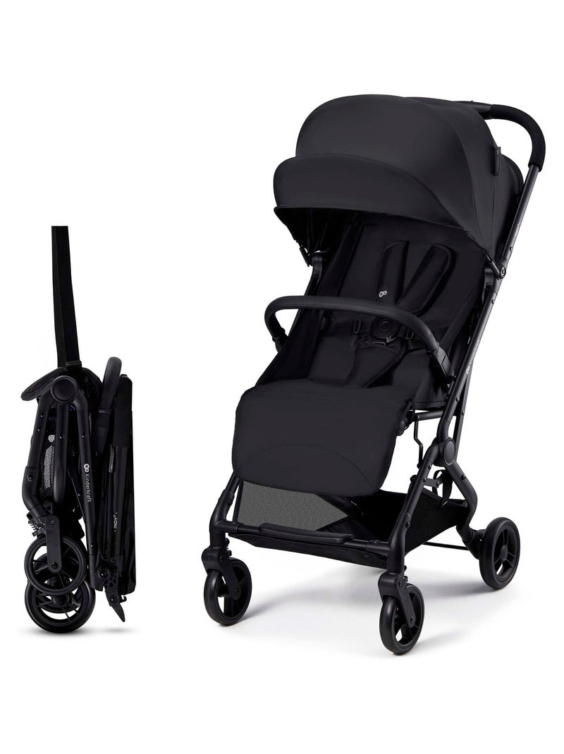 Poussette Kinderkraft INDY 3 Légère et Compacte avec Pliage d’Une Main, Roues TPR et Sangle Noir - Kiabi