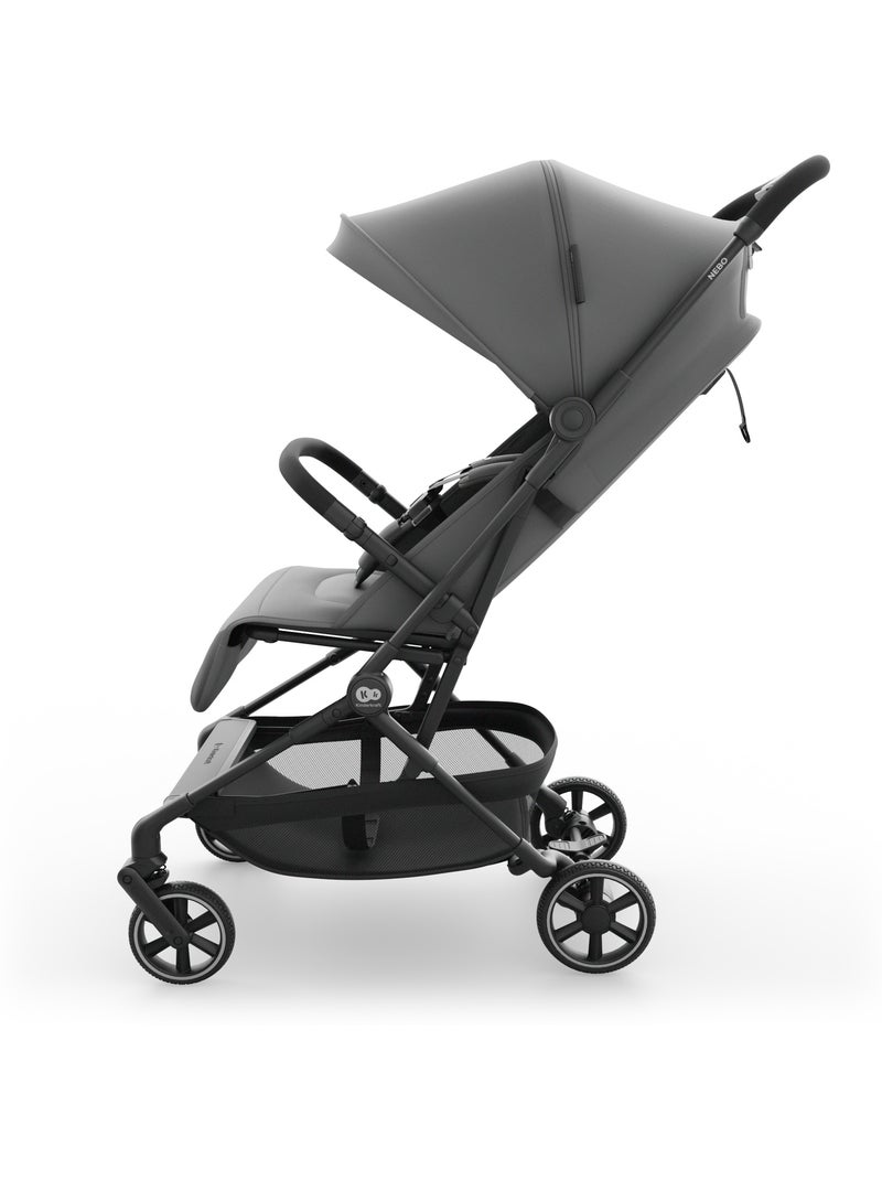Poussette Kinderkraft NEBO cabine pliage 1 main position allongée repose-pieds réglable UPF50+ Gris - Kiabi
