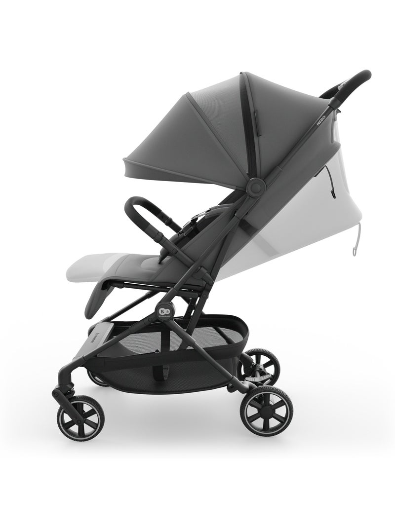 Poussette Kinderkraft NEBO cabine pliage 1 main position allongée repose-pieds réglable UPF50+ Gris - Kiabi