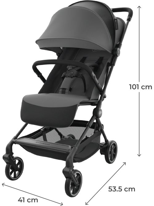 Poussette Kinderkraft NEBO cabine pliage 1 main position allongée repose-pieds réglable UPF50+ - Kiabi