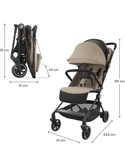 Poussette Kinderkraft NEBO cabine sac transport sangle épaule harnais 5 points panier 22 kg - Kiabi