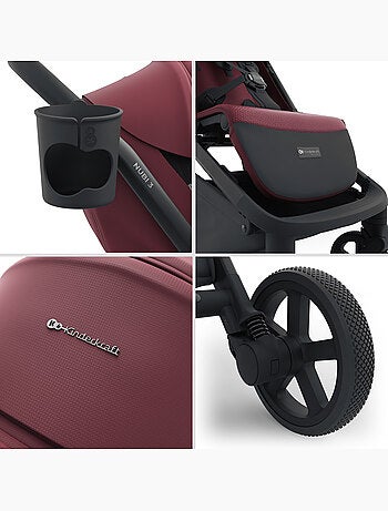 Poussette Kinderkraft NUBI 3 avec Pliage Automatique, Roues EVA et Assise Respirante