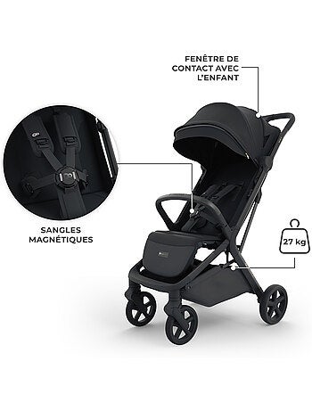 Poussette Kinderkraft NUBI 3 avec Pliage Automatique, Roues EVA et Assise Respirante