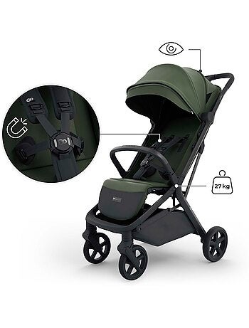Poussette Kinderkraft NUBI 3 avec Pliage Automatique, Roues EVA et Assise Respirante