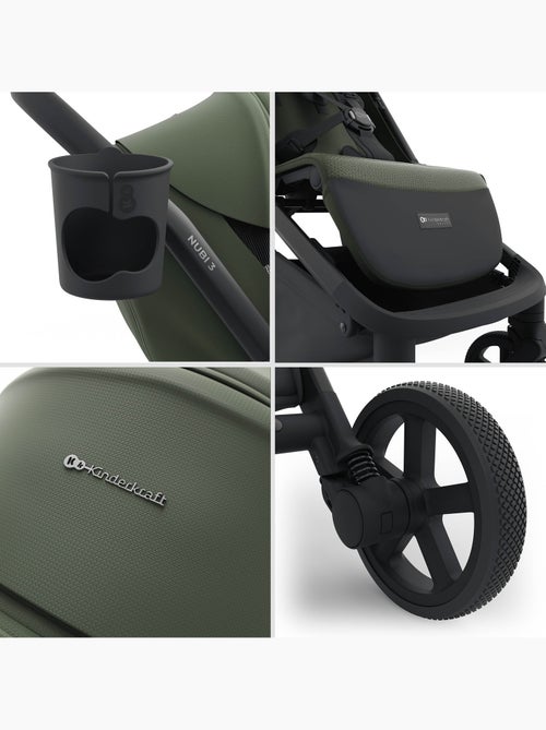 Poussette Kinderkraft NUBI 3 avec Pliage Automatique, Roues EVA et Assise Respirante - Kiabi Poussette Kinderkraft NUBI 3 avec Pliage Automatique, Roues EVA et Assise Respirante - Kiabi