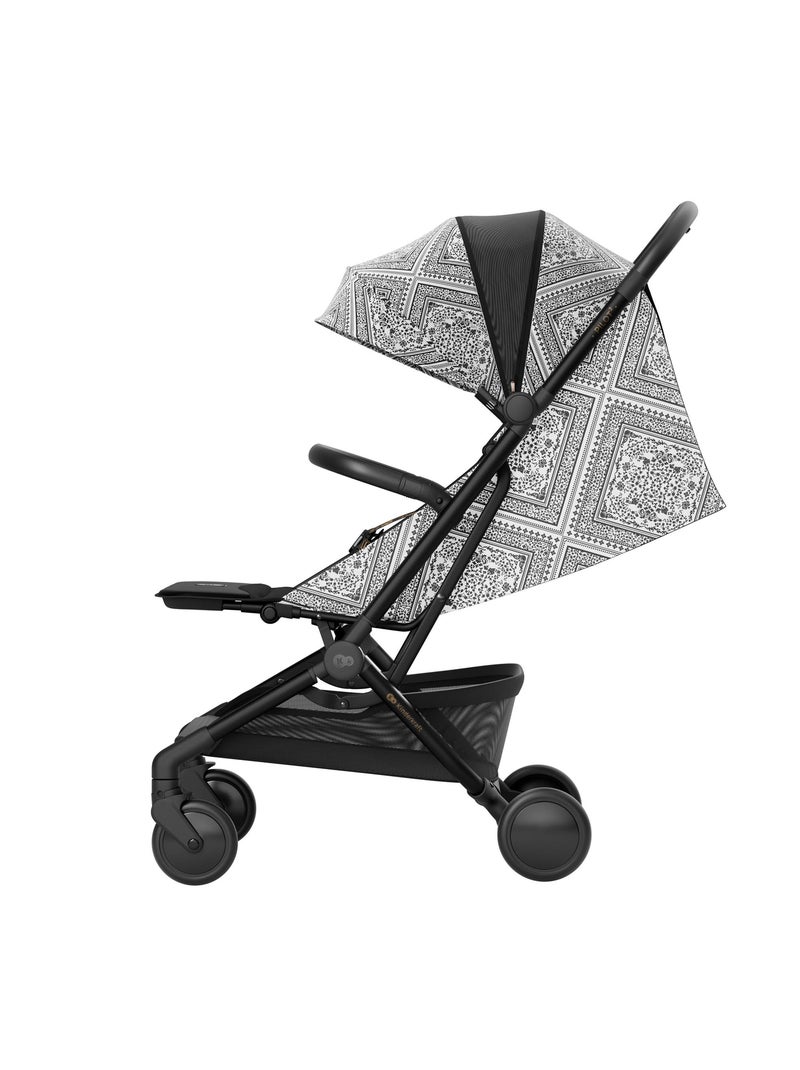 Poussette Kinderkraft PILOT 2 compacte et pliable, compatible cabine IATA, dossier allongé et UPF 50 Noir - Kiabi