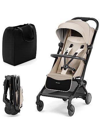 Poussette Kinderkraft PILOT 2 compacte et pliable, compatible cabine IATA et dossier allongé