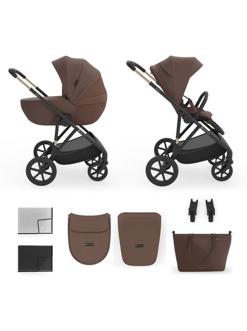 Poussette Kinderkraft PRIME 3 2-en-1 22 kg nacelle+hamac roues 8/12 suspension pliage châssis - Kiabi Poussette Kinderkraft PRIME 3 2-en-1 22 kg nacelle+hamac roues 8/12 suspension pliage châssis - Kiabi