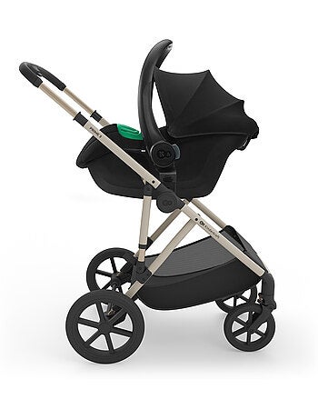 Poussette Kinderkraft PRIME 3 3-en-1 nacelle + MINK PRO 2 panneau mesh été 1 main chic