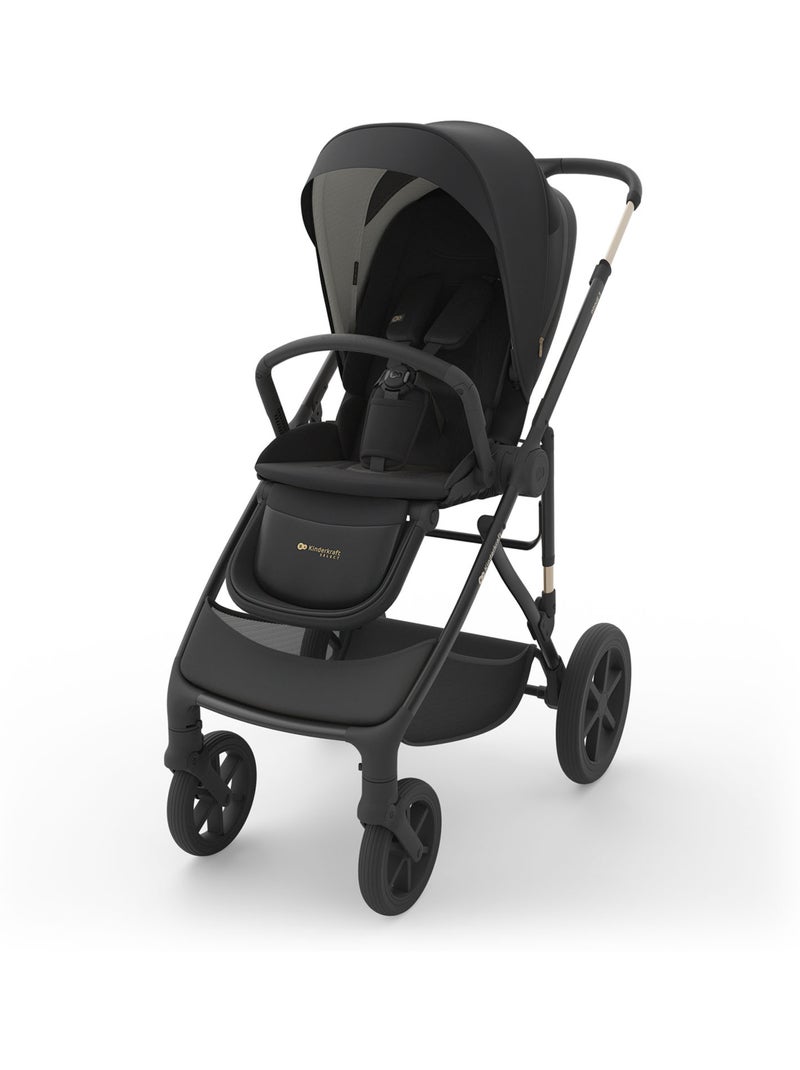 Poussette Kinderkraft PRIME 3 3-en-1 travel system MINK PRO 2 adaptateurs pliage avec siège Noir - Kiabi