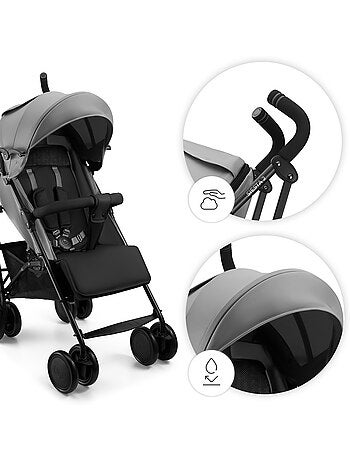 Poussette Kinderkraft SIESTA 2, pliage canne, jusqu'à 22 kg, dossier et repose-pieds réglables