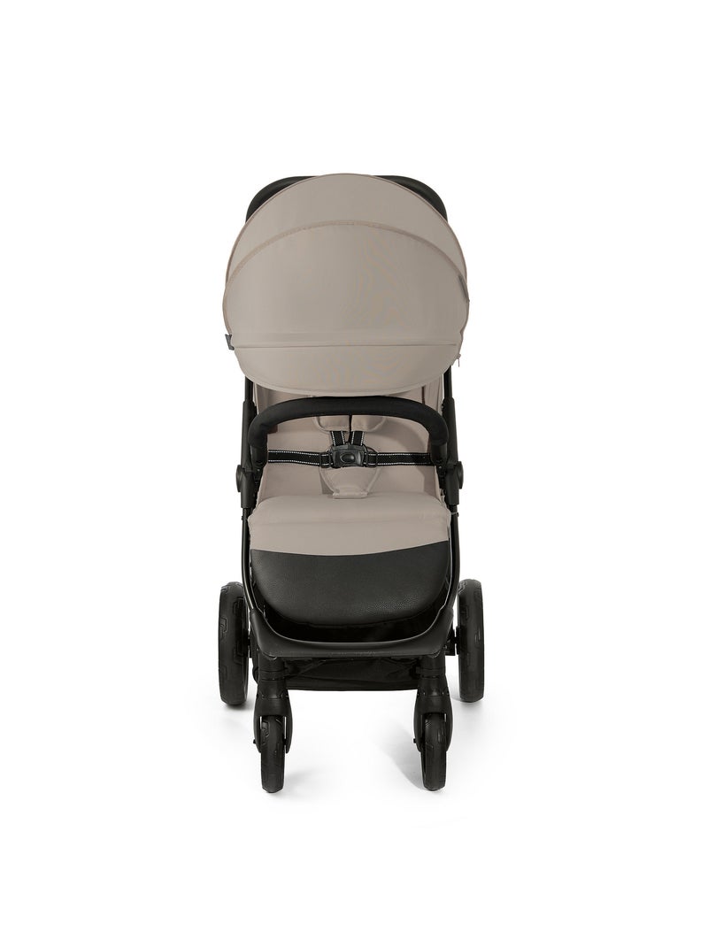 Poussette Kinderkraft TRIG 3 Pliable d’Une Main, Dossier Allongeable et Roues Amorties Beige - Kiabi