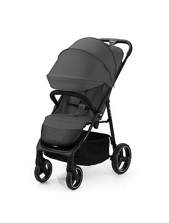 Poussette Kinderkraft TRIG 3 Pliable d’Une Main, Dossier Allongeable et Roues Amorties