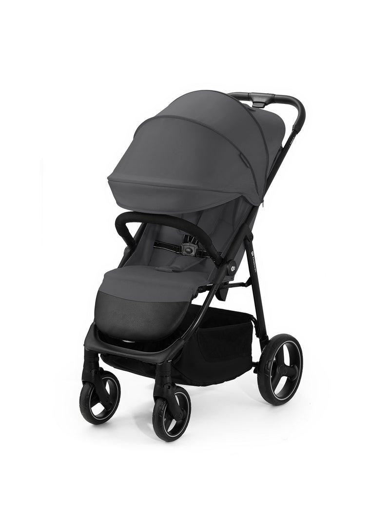 Poussette Kinderkraft TRIG 3 Pliable d’Une Main, Dossier Allongeable et Roues Amorties Gris - Kiabi
