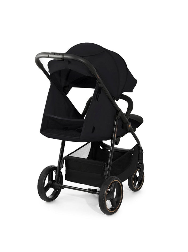 Poussette Kinderkraft TRIG 3 Pliable d’Une Main, Dossier Allongeable et Roues Amorties Noir - Kiabi