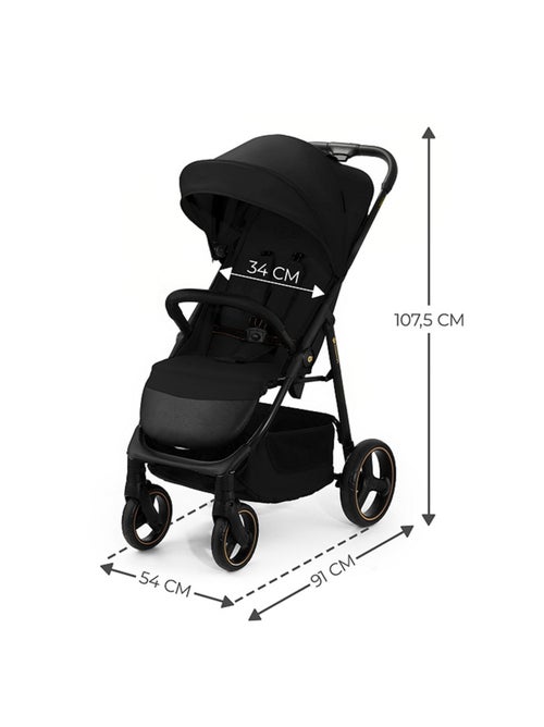 Poussette Kinderkraft TRIG 3 Pliable d’Une Main, Dossier Allongeable et Roues Amorties - Kiabi