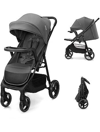 Poussette Kinderkraft TRIG 3 TR AVEC PLATEAU, roues increvables avec suspensions, pivot 360°