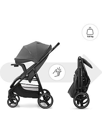 Poussette Kinderkraft TRIG 3 TR AVEC PLATEAU, roues increvables avec suspensions, pivot 360°