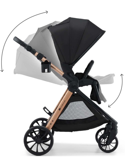 Poussette Kinderkraft VESTO 2 2 en 1 avec nacelle EN1466, suspension intégrale et siège réversible - Kiabi Poussette Kinderkraft VESTO 2 2 en 1 avec nacelle EN1466, suspension intégrale et siège réversible - Kiabi