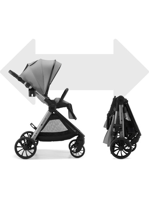 Poussette Kinderkraft VESTO 2, memory buttons, assise amovible 1 main, roues 8/11", harnais 5 points - Kiabi