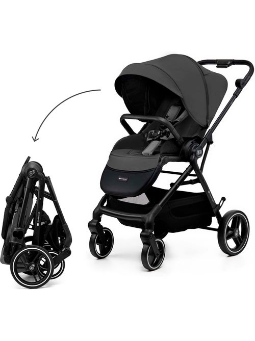 Poussette Kinderkraft YOXI 2 en 1 avec nacelle pliable, siège réversible et roues increvables - Kiabi Poussette Kinderkraft YOXI 2 en 1 avec nacelle pliable, siège réversible et roues increvables - Kiabi
