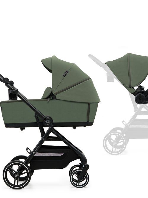 Poussette Kinderkraft YOXI 2 en 1 avec nacelle pliable, siège réversible et roues increvables - Kiabi Poussette Kinderkraft YOXI 2 en 1 avec nacelle pliable, siège réversible et roues increvables - Kiabi