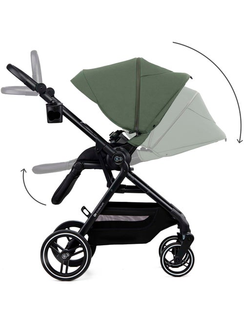 Poussette Kinderkraft YOXI 2 en 1 avec nacelle pliable, siège réversible et roues increvables - Kiabi Poussette Kinderkraft YOXI 2 en 1 avec nacelle pliable, siège réversible et roues increvables - Kiabi