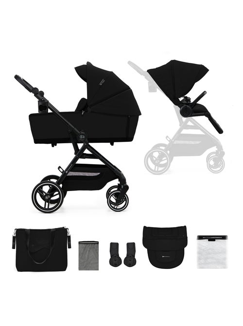 Poussette Kinderkraft YOXI 2 en 1 avec nacelle, siège réversible, roues increvables et UPF50+ - Kiabi Poussette Kinderkraft YOXI 2 en 1 avec nacelle, siège réversible, roues increvables et UPF50+ - Kiabi