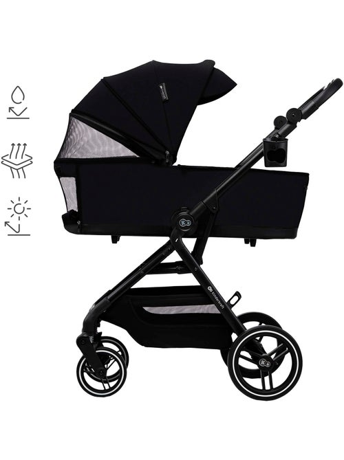 Poussette Kinderkraft YOXI 2 en 1 avec nacelle, siège réversible, roues increvables et UPF50+ - Kiabi Poussette Kinderkraft YOXI 2 en 1 avec nacelle, siège réversible, roues increvables et UPF50+ - Kiabi