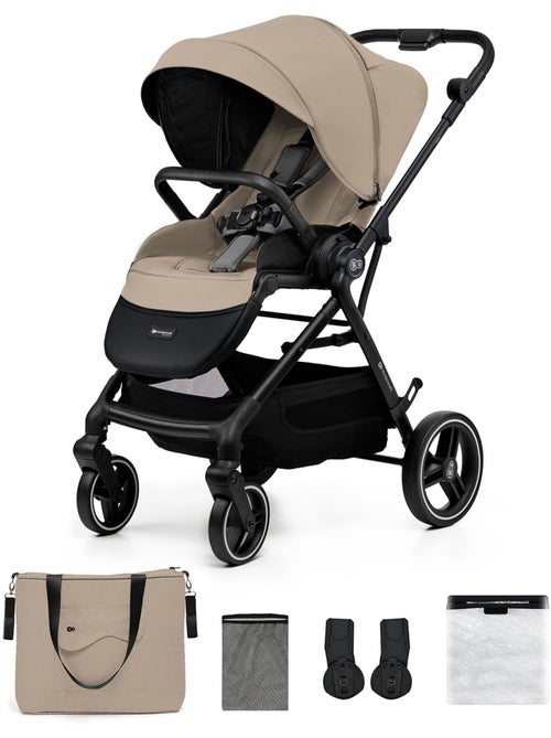 Poussette Kinderkraft YOXI avec siège réversible, roues increvables, pliage facile et UPF50+ - Kiabi