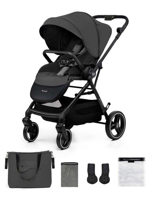 Poussette Kinderkraft YOXI avec siège réversible, roues increvables, pliage facile et UPF50+ - Kiabi