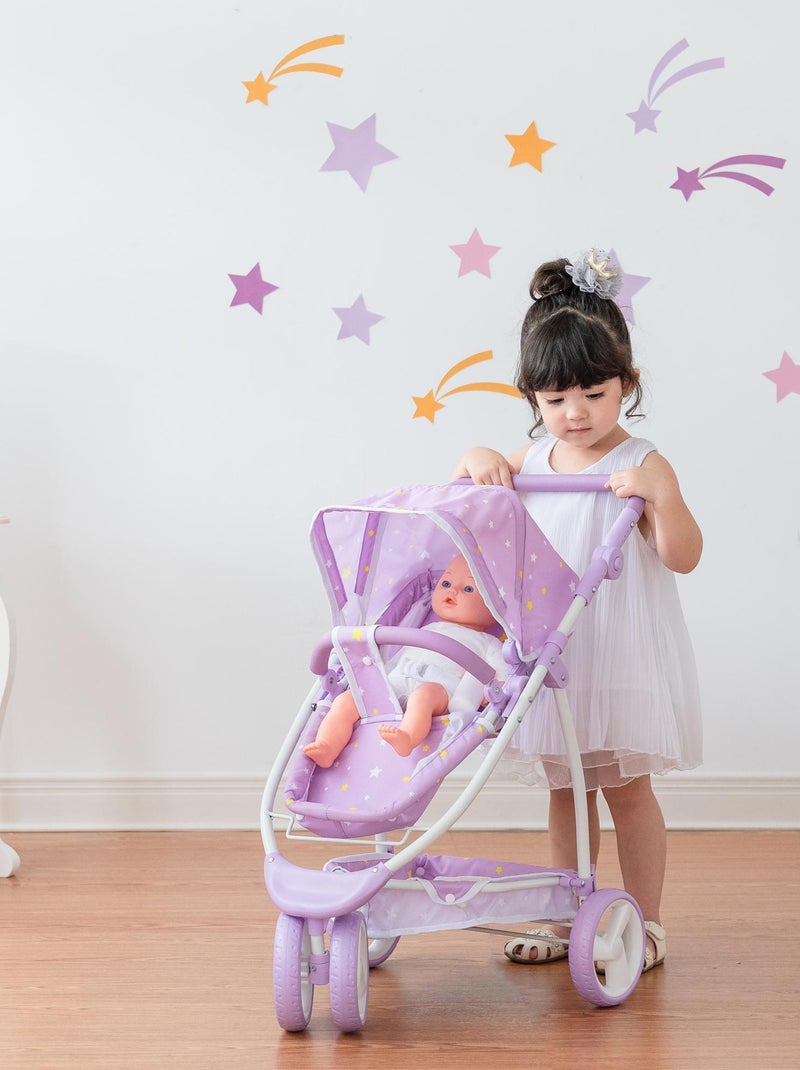 Poussette landau nacelle 2en1 pour poupée poupon de 40-45 cm Olivia’s Little World OL-00010 N/A - Kiabi