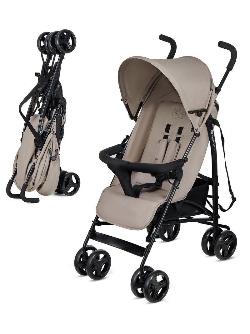Poussette légère de voyage pliable avec dossier réglable Beige - Kiabi