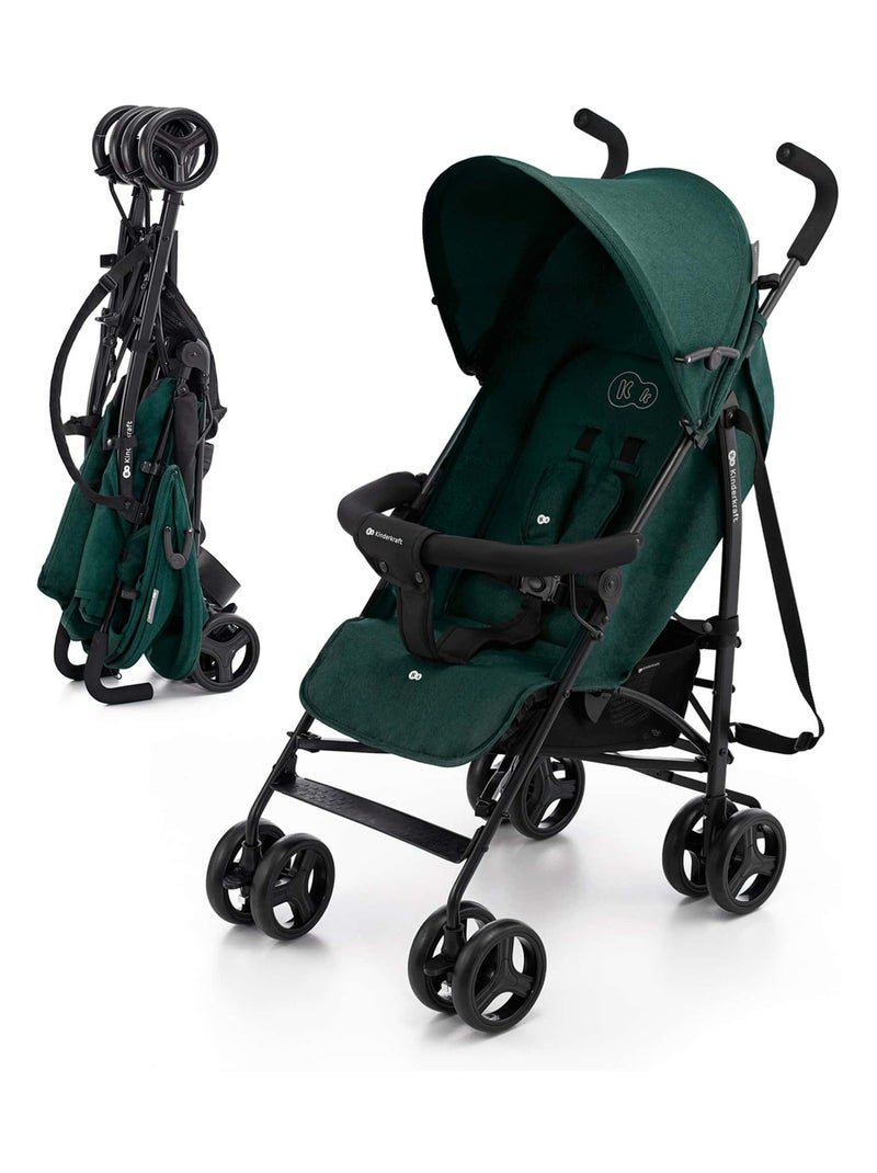 Poussette légère de voyage pliable avec dossier réglable Vert - Kiabi