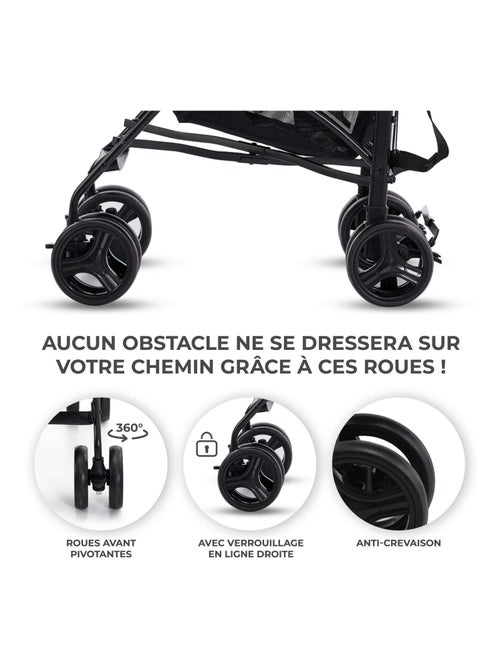Poussette légère de voyage pliable avec dossier réglable - Kiabi