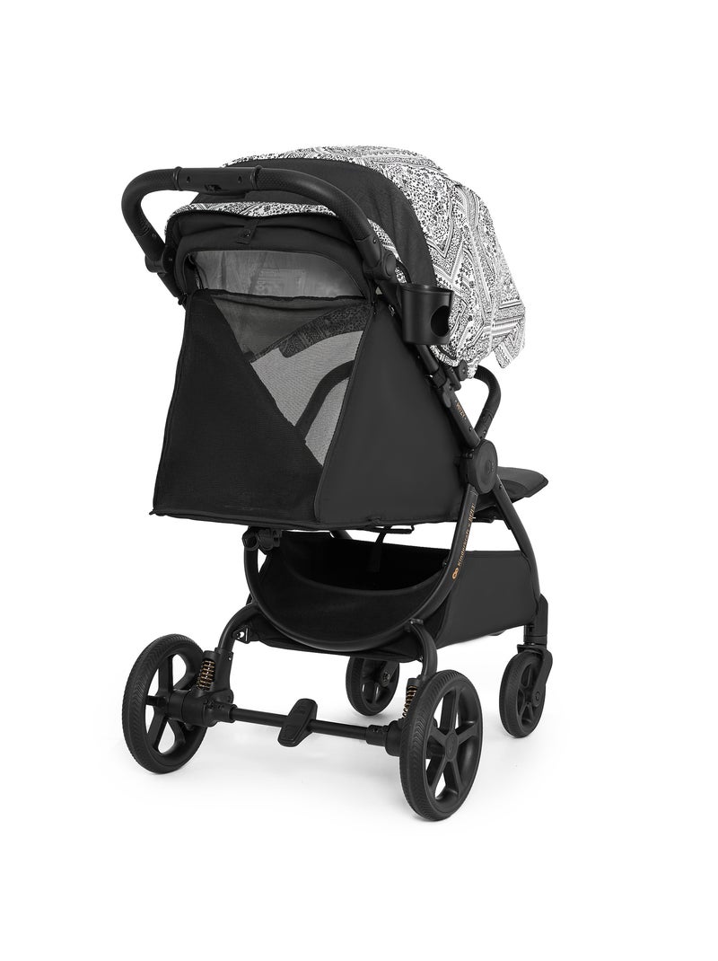 Poussette légère et maniable avec pliage facile et roues amorties Noir/Argent - Kiabi