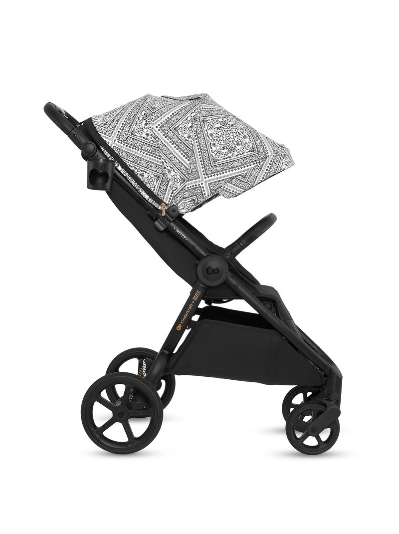 Poussette légère et maniable avec pliage facile et roues amorties Noir/Argent - Kiabi